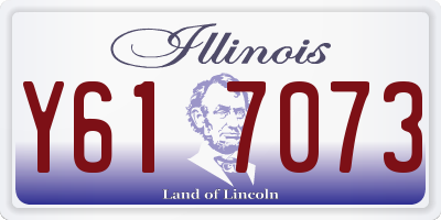 IL license plate Y617073
