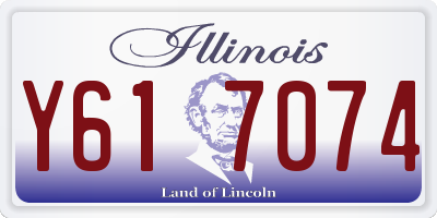 IL license plate Y617074
