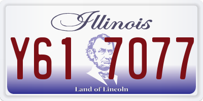IL license plate Y617077