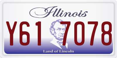 IL license plate Y617078