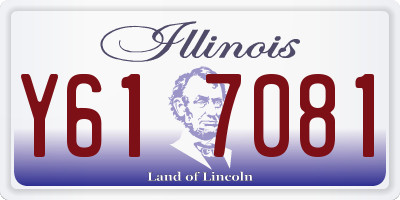 IL license plate Y617081