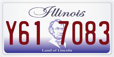 IL license plate Y617083