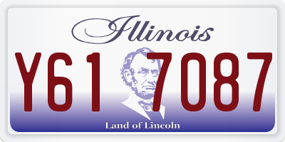 IL license plate Y617087