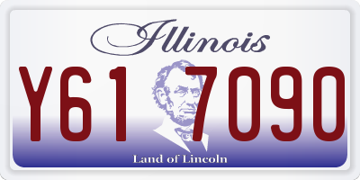 IL license plate Y617090