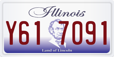 IL license plate Y617091