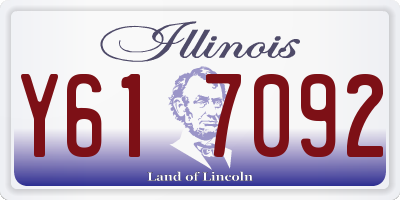 IL license plate Y617092