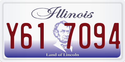 IL license plate Y617094