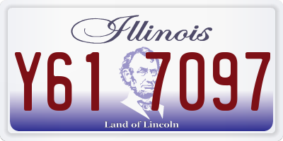 IL license plate Y617097