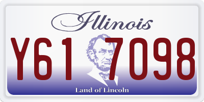 IL license plate Y617098