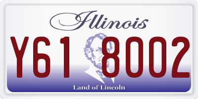 IL license plate Y618002