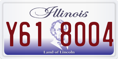 IL license plate Y618004