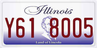 IL license plate Y618005