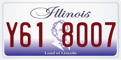 IL license plate Y618007