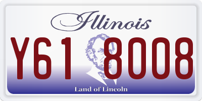IL license plate Y618008