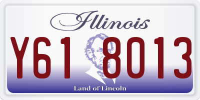 IL license plate Y618013