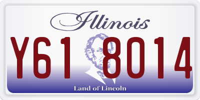 IL license plate Y618014