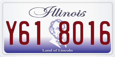 IL license plate Y618016
