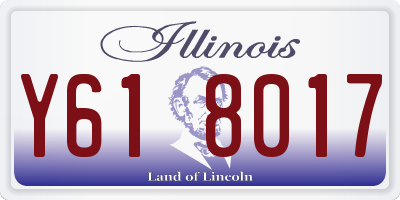 IL license plate Y618017