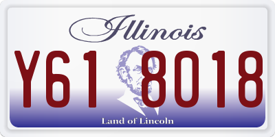 IL license plate Y618018
