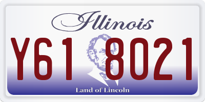 IL license plate Y618021