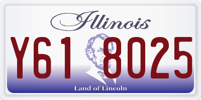 IL license plate Y618025