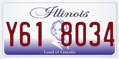 IL license plate Y618034