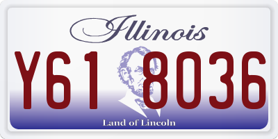 IL license plate Y618036