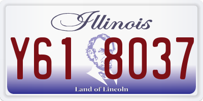 IL license plate Y618037