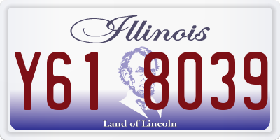 IL license plate Y618039