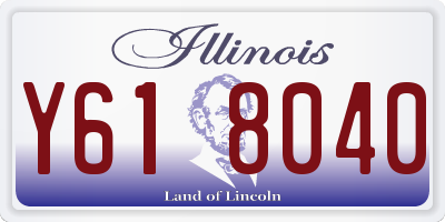 IL license plate Y618040