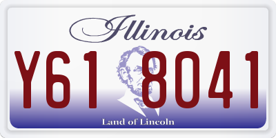IL license plate Y618041
