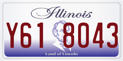 IL license plate Y618043