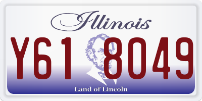 IL license plate Y618049