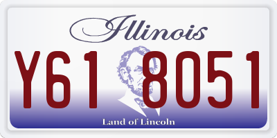 IL license plate Y618051