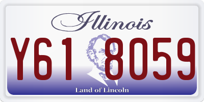 IL license plate Y618059