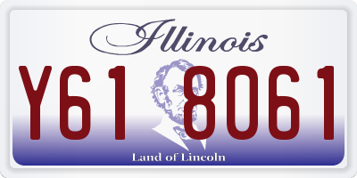 IL license plate Y618061