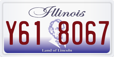 IL license plate Y618067