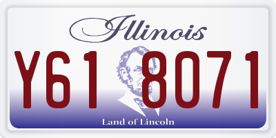 IL license plate Y618071
