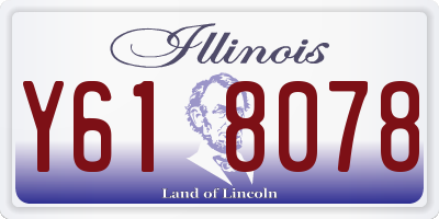 IL license plate Y618078