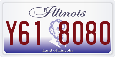IL license plate Y618080