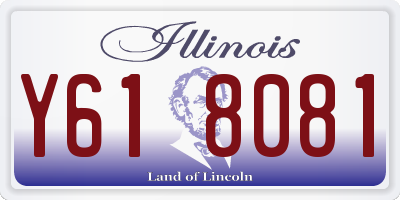 IL license plate Y618081