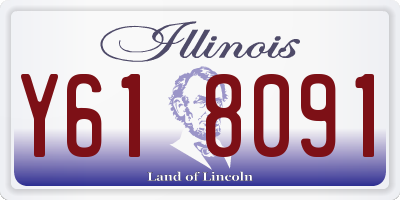 IL license plate Y618091