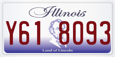 IL license plate Y618093