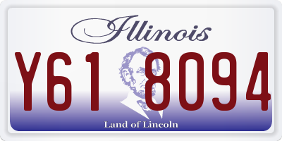 IL license plate Y618094