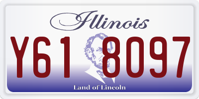 IL license plate Y618097