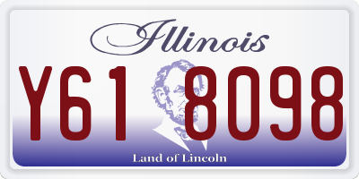 IL license plate Y618098