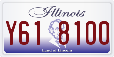 IL license plate Y618100