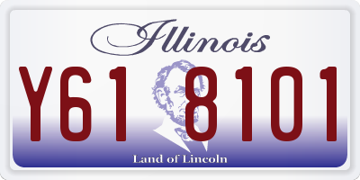 IL license plate Y618101
