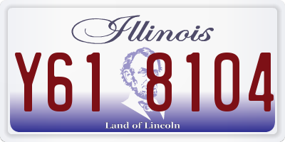 IL license plate Y618104