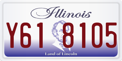 IL license plate Y618105